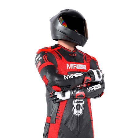 MONO XFOUR ADULTO MODELO VROOAM x MIR RACING ROJO Y NEGRO