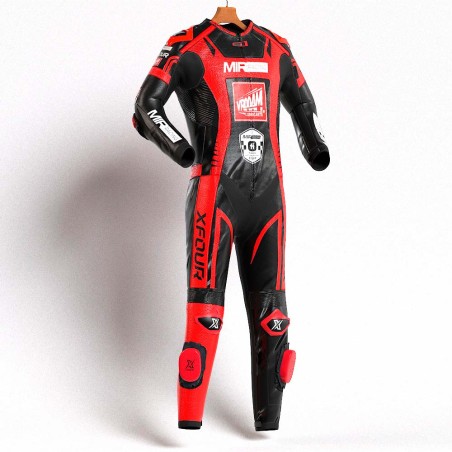 MONO XFOUR ADULTO MODELO VROOAM x MIR RACING ROJO Y NEGRO