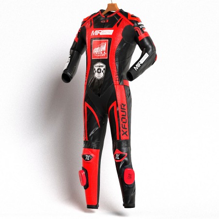 MONO XFOUR ADULTO MODELO VROOAM x MIR RACING ROJO Y NEGRO