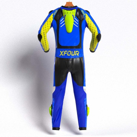 MONO XFOUR NIÑO AZUL Y AMARILLO FLUOR MODELO 3K