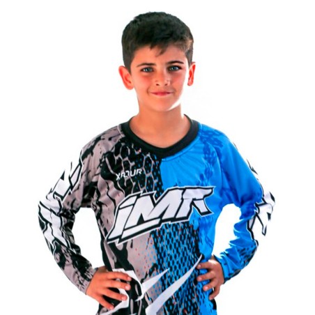 CAMISETA CROSS XFOUR AZUL NIÑO MODELO 3K