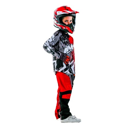 CAMISETA CROSS XFOUR ROJO NIÑO MODELO 3K