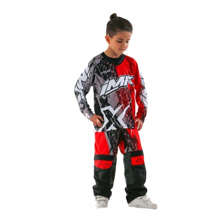 CAMISETA CROSS XFOUR ROJO NIÑO MODELO 3K