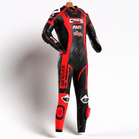 MONO XFOUR ADULTO MODELO CASES x MIR RACING ROJO Y NEGRO