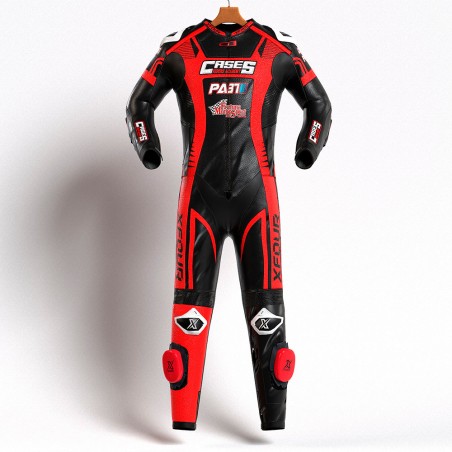 MONO XFOUR ADULTO MODELO CASES x MIR RACING ROJO Y NEGRO