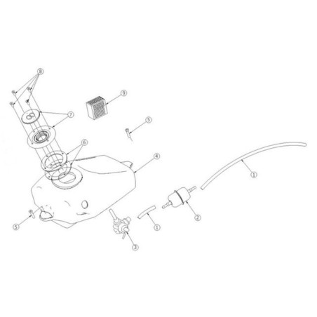 8.Despiece GP12 (140Z/160Z/190Z/Daytona) DEPOSITO GASOLINA