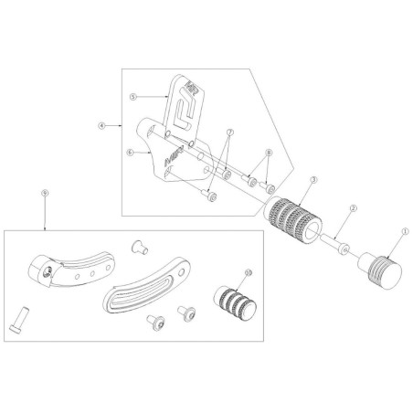 10.Despiece GP12 (140Z/160Z/190Z/Daytona) ESTRIBERA IZQUIERDA