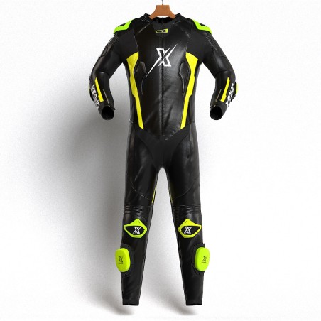 MONO XFOUR ADULTO MODELO NEGRO Y AMARILLO FLUOR 2025