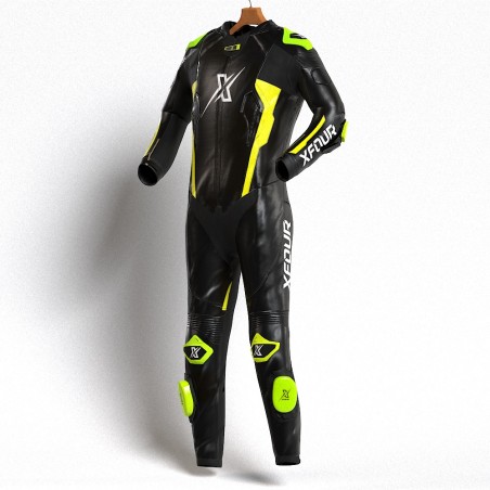 MONO XFOUR ADULTO MODELO NEGRO Y AMARILLO FLUOR 2025