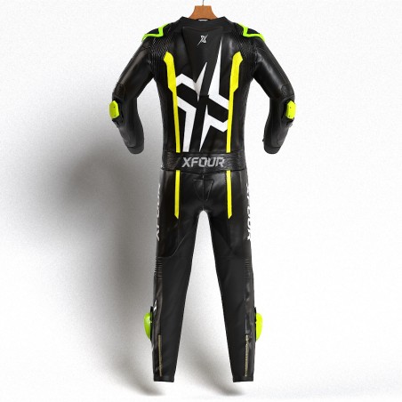 MONO XFOUR ADULTO MODELO NEGRO Y AMARILLO FLUOR 2025