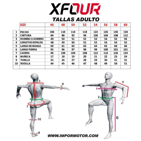 MONO XFOUR ADULTO MODELO NEGRO Y AMARILLO FLUOR 2025