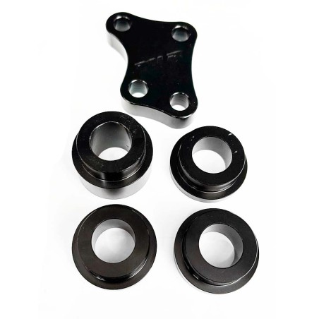 KIT CASQUILLOS SEPARADORES LLANTAS KTM 65 + SOPORTE PINZA FRENO