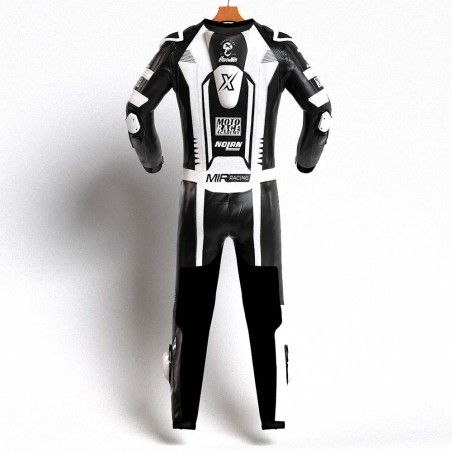 MONO XFOUR MODELO MOTO RACE x MIR RACING ADULTO BLANCO Y NEGRO