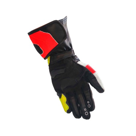 GUANTES ASFALTO NIÑO XFOUR NARANJA Y AMARILLO FLUOR 2K23