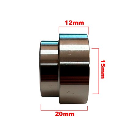 CASQUILLO SEPARADOR LLANTA TRASERA ULTRALIGERA LADO IZQUIERDO 12mm GP10