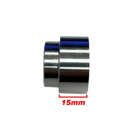CASQUILLO SEPARADOR LLANTA TRASERA ULTRALIGERA LADO IZQUIERDO 15mm GP10