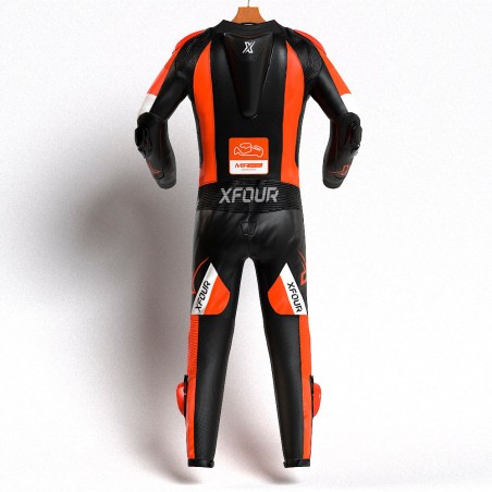 MONO XFOUR MIR RACING VILLENA CIRCUIT NARANJA FLUOR ADULTO