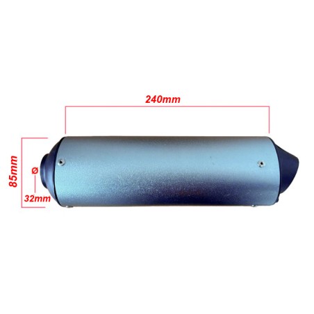 SILENCIOSO ESCAPE CON DB KILLER MX125/140/155 (240MM)