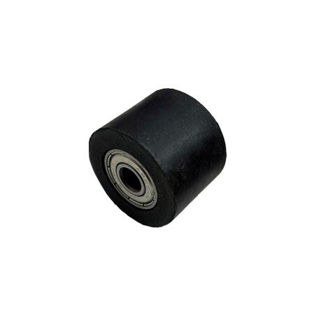 RODILLO GOMA CADENA EJE M8 35X26 NEGRO