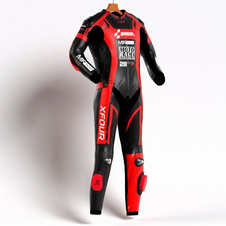 MONO XFOUR MODELO BMRA x MIR RACING NIÑO ROJO Y NEGRO