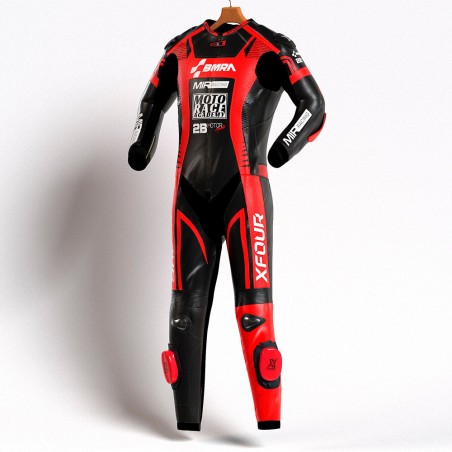MONO XFOUR MODELO BMRA x MIR RACING NIÑO ROJO Y NEGRO