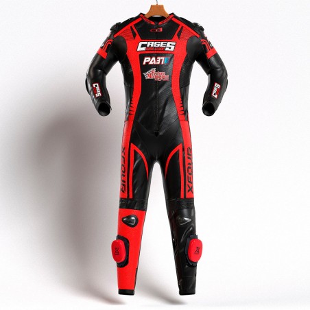 MONO XFOUR NIÑO MODELO CASES x MIR RACING ROJO Y NEGRO