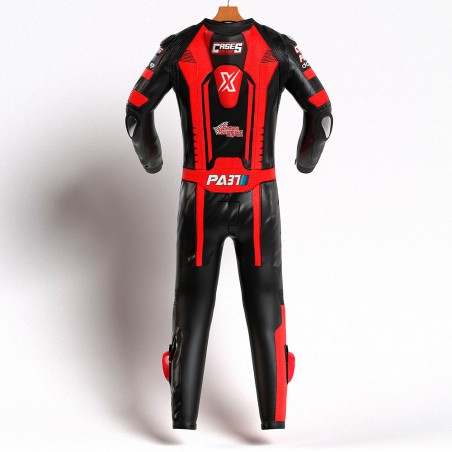 MONO XFOUR NIÑO MODELO CASES x MIR RACING ROJO Y NEGRO