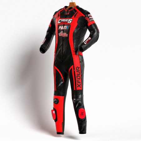 MONO XFOUR NIÑO MODELO CASES x MIR RACING ROJO Y NEGRO