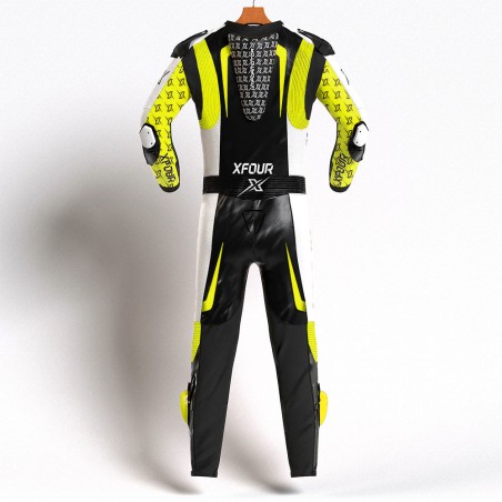 MONO XFOUR ADULTO MODELO AMARILLO FLUOR BLANCO Y NEGRO