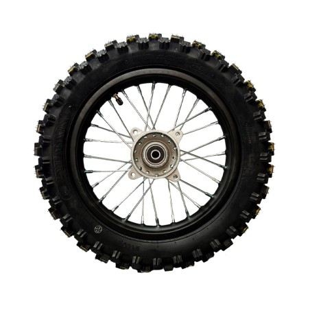 RUEDA TRASERA COMPLETA 80/100-12 MX50 9CV / E-SX