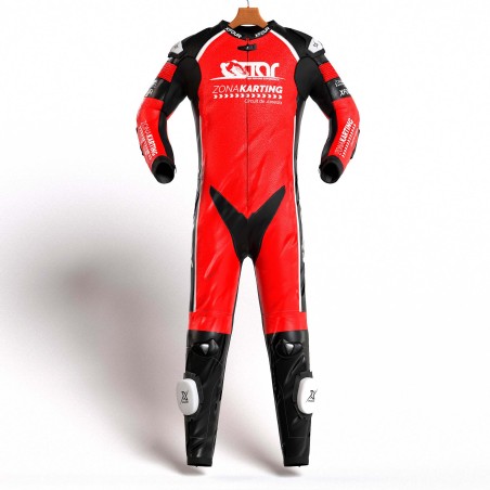 MONO XFOUR MODELO ZONA KARTING x MIR RACING ADULTO ROJO