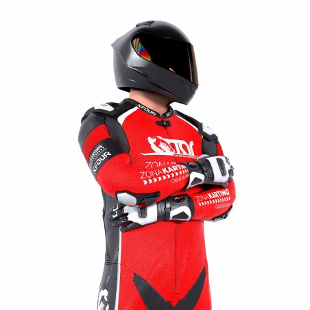 MONO XFOUR MODELO ZONA KARTING x MIR RACING ADULTO ROJO