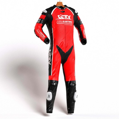 MONO XFOUR MODELO ZONA KARTING x MIR RACING ADULTO ROJO