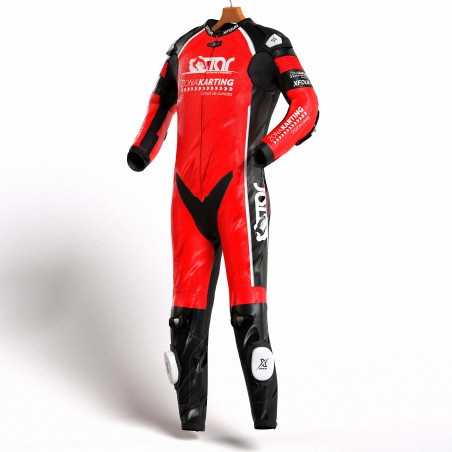 MONO XFOUR MODELO ZONA KARTING x MIR RACING ADULTO ROJO