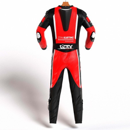 MONO XFOUR MODELO ZONA KARTING x MIR RACING ADULTO ROJO