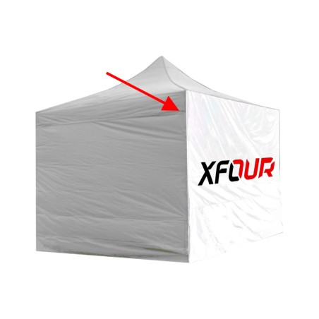 LATERAL XFOUR CARPA 3X3 BLANCO Y ROJO (OUTLET)
