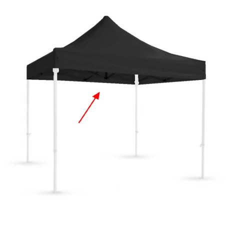 TECHO CARPA 3X3 IMPERMEABLE NEGRO (OUTLET)