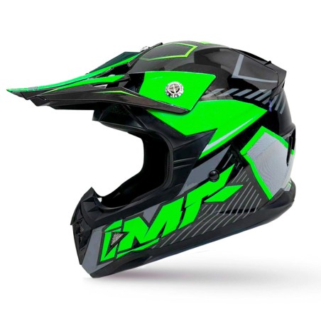 CASCO NIÑO IMR MX WOLF VERDE