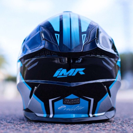 CASCO NIÑO IMR MX WOLF AZUL