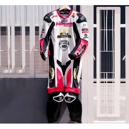 MONO XFOUR NIÑO MODELO MARIETA x MIR RACING ROSA FLUOR