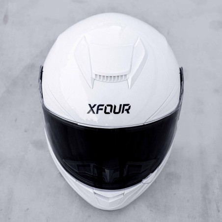CASCO INTEGRAL BLANCO BRILLO XFOUR