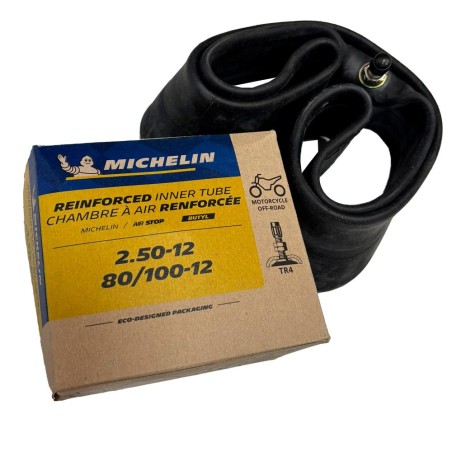CÁMARA MICHELIN 12MCR NEUMÁTICOS 2.50-12"-80/100-12"