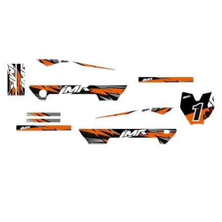 ADHESIVOS BICICLETA ELECTRICA SHARK 20" IMR (NARANJA FLUOR)