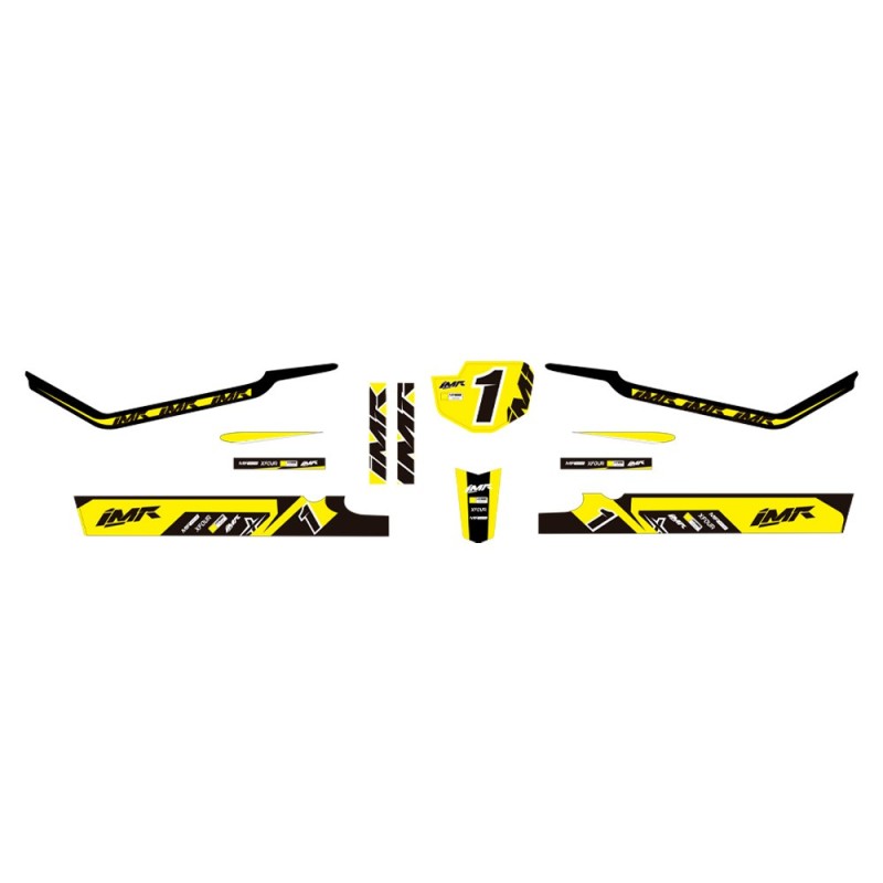 ADHESIVOS BICICLETA ELECTRICA NIÑO 350W 16" IMR (AMARILLO FLUOR)