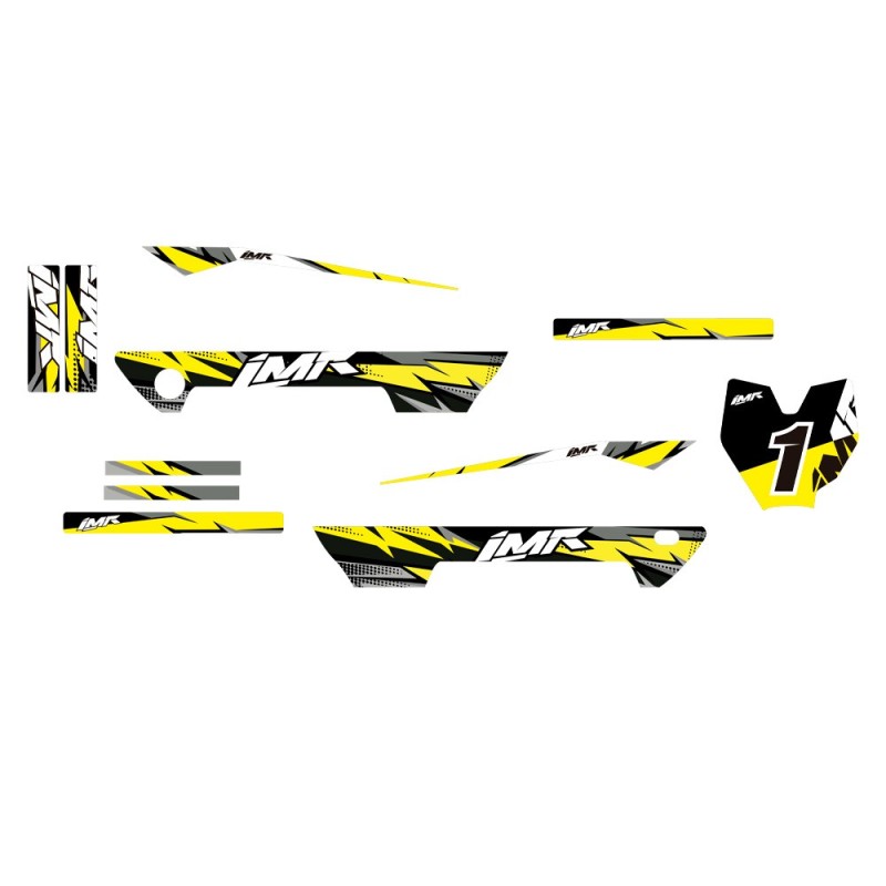 ADHESIVOS BICICLETA ELECTRICA SHARK 20" IMR (AMARILLO FLUOR)