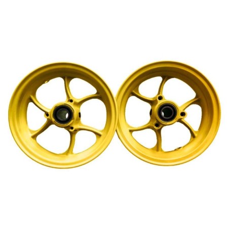 JUEGO LLANTAS 10" ULTRALIGERAS (AMARILLO FLUOR)
