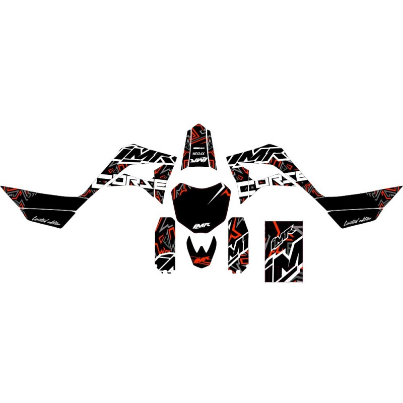 KIT ADHESIVOS CRF50 V3 NARANJA
