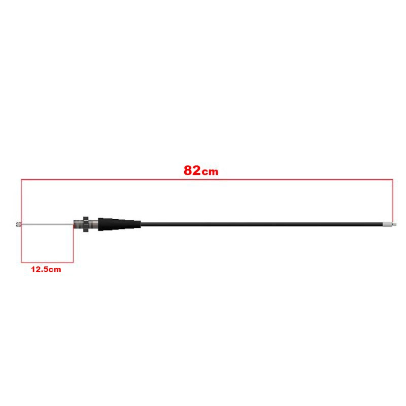 CABLE ACELERADOR 82 cm / Cable libre 12.5 cm (GP12 220)