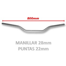 MANILLAR 28mm (PLATA)
