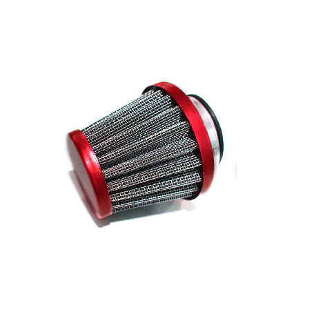 FILTRO AIRE METALICO 38mm (ROJO)